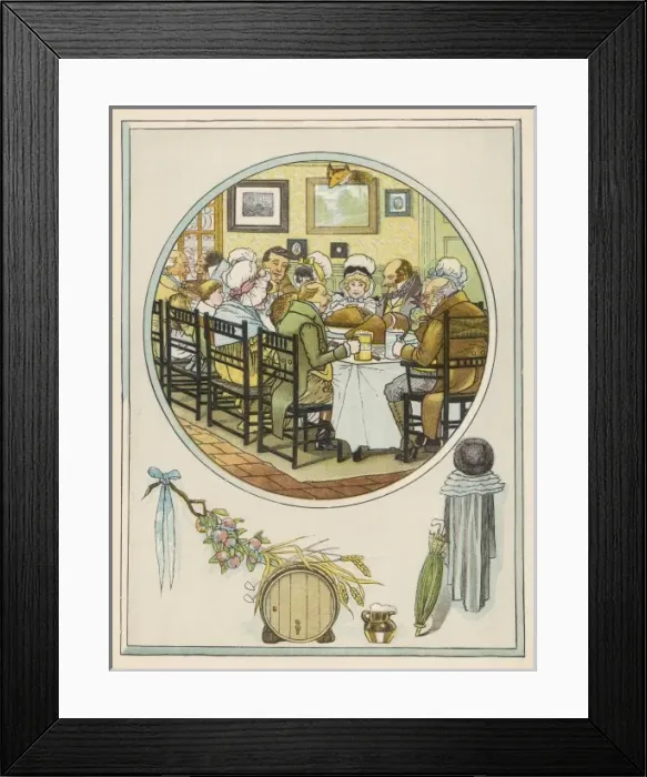 Framed Print : Xmas Meal (Horkey 1) Framed Print : Xmas Meal (Horkey 1)