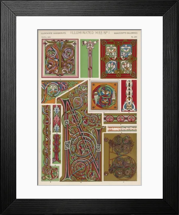 Framed Print : Owen Jones Medieval 71 Framed Print : Owen Jones Medieval 71