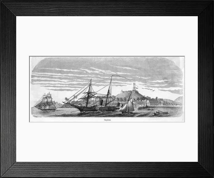 Framed Print : Guyane Francaise Cayenne Framed Print : Guyane Francaise Cayenne