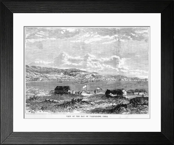 Framed Print : Chile Valparaiso Framed Print : Chile Valparaiso