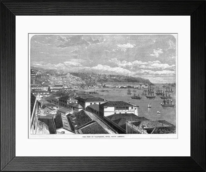 Framed Print : Chile Valparaiso Framed Print : Chile Valparaiso