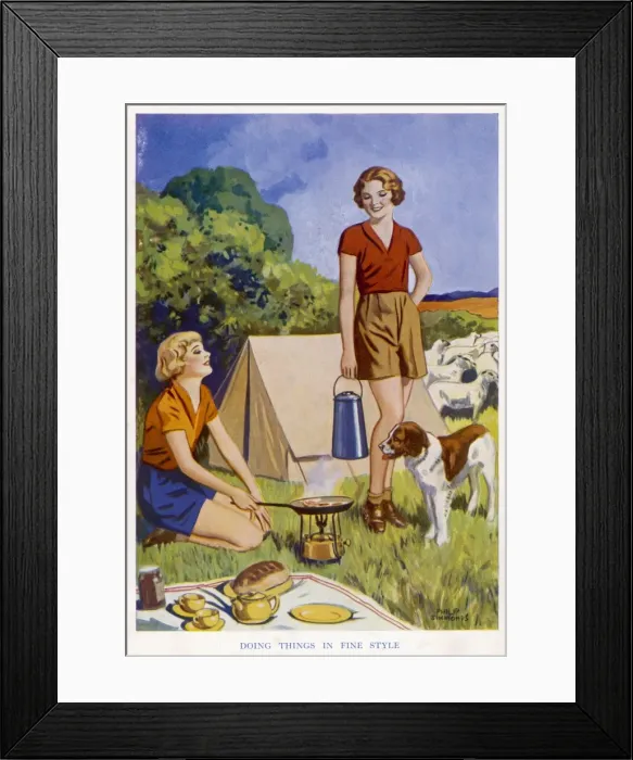 Framed Print : Topping Book / Camping Framed Print : Topping Book / Camping