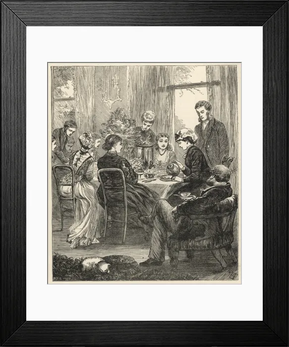 Framed Print : HIGH TEA 1878 Framed Print : HIGH TEA 1878