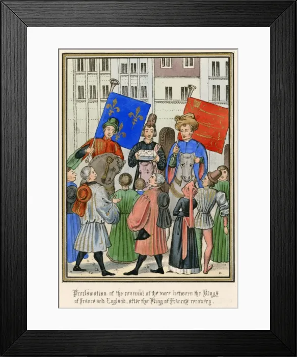 Framed Print : Truce Proclaimed 1392 Framed Print : Truce Proclaimed 1392