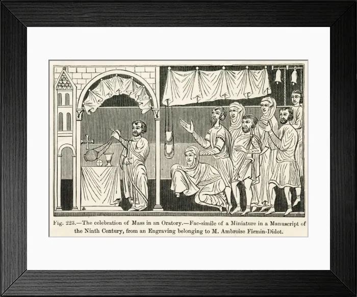 Framed Print : Mass, 11th Century Framed Print : Mass, 11th Century