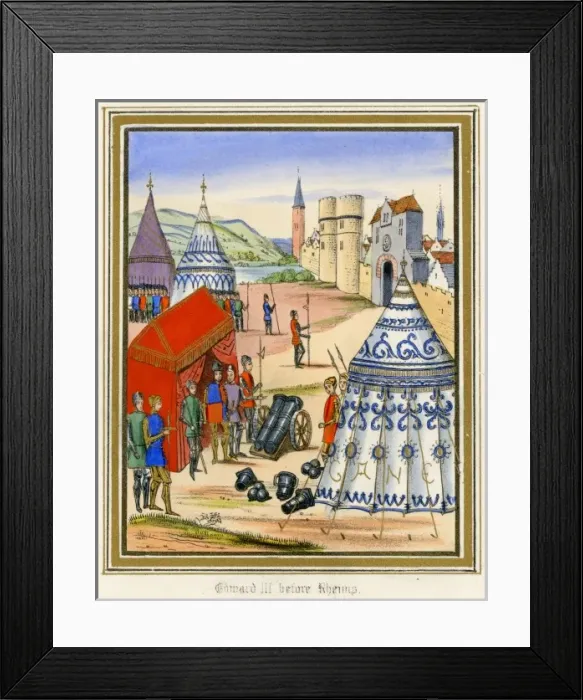 Framed Print : Besieges Rheims 1369