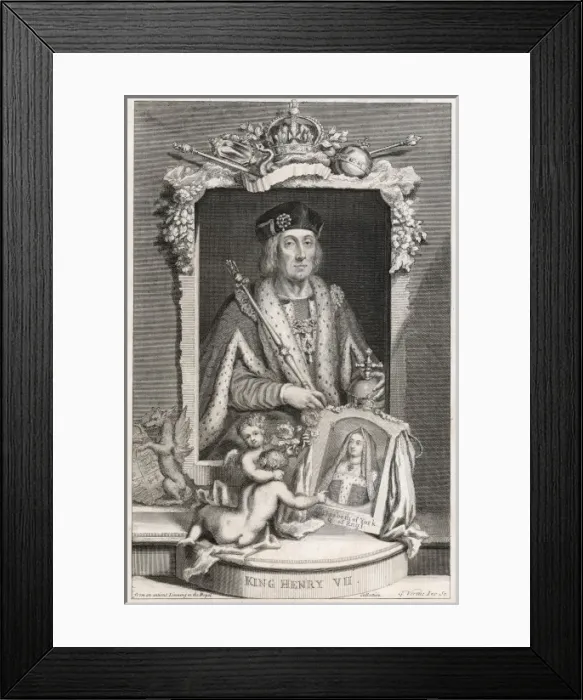 Framed Print : Henry VII (Vertue) Framed Print : Henry VII (Vertue)