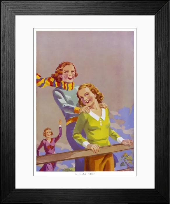 Framed Print : Female Type / English Trio Framed Print : Female Type / English Trio