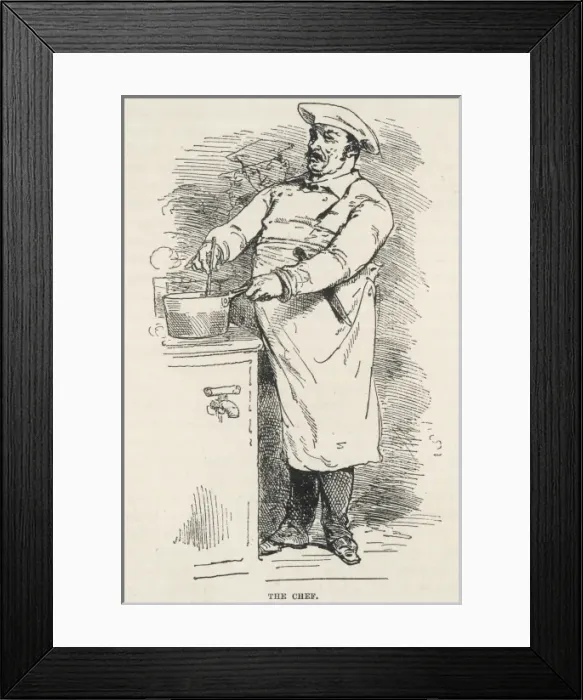 Framed Print : Kitchen Chef at Work Framed Print : Kitchen Chef at Work