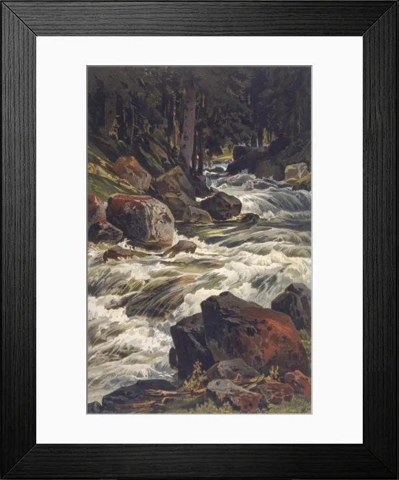 Framed Print : River & Moss