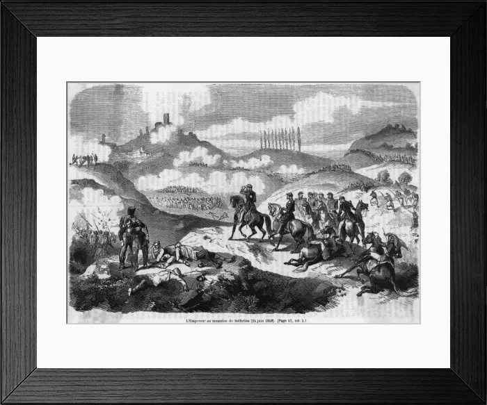 Framed Print : Battle of Solferino 5 Framed Print : Battle of Solferino 5