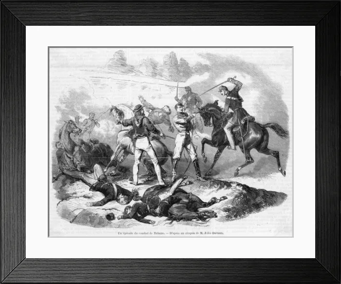 Framed Print : Battle of Milazzo - 1 Framed Print : Battle of Milazzo - 1