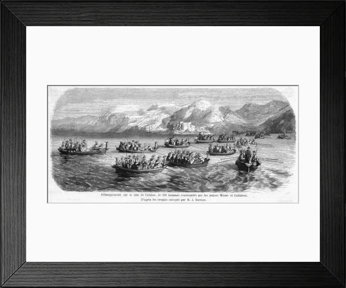 Framed Print : Garibaldi Invasion Fleet Framed Print : Garibaldi Invasion Fleet