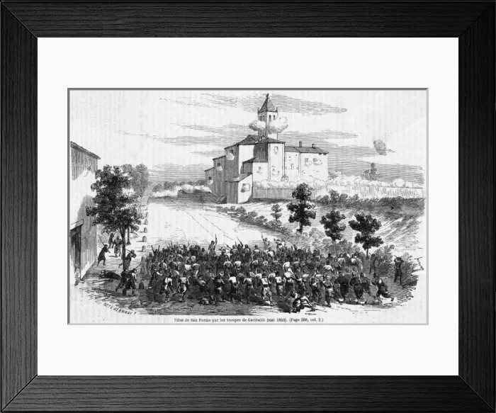 Framed Print : Garibaldi at San Fermo Framed Print : Garibaldi at San Fermo