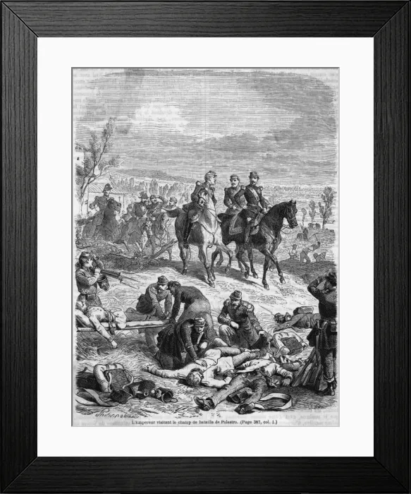 Framed Print : Napoleon III at Palestro Framed Print : Napoleon III at Palestro