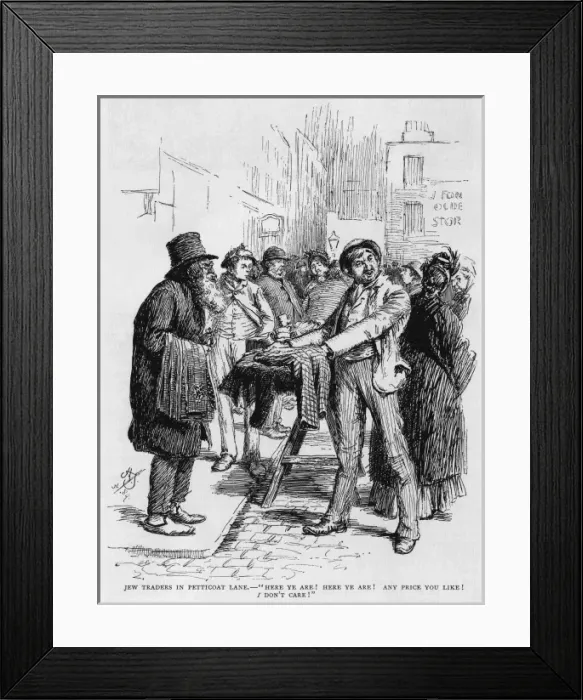 Framed Print : Petticoat Lane Traders Framed Print : Petticoat Lane Traders