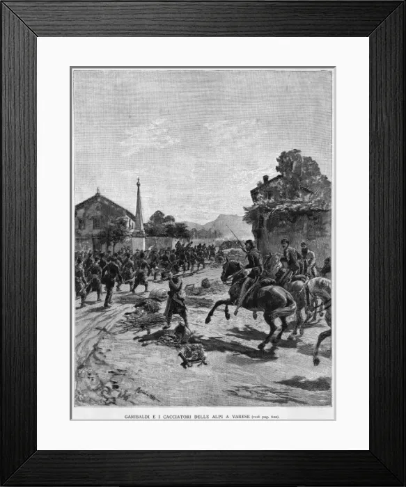 Framed Print : Garibaldi at Varese Framed Print : Garibaldi at Varese