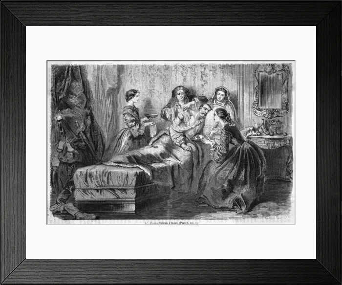 Framed Print : French Casualty