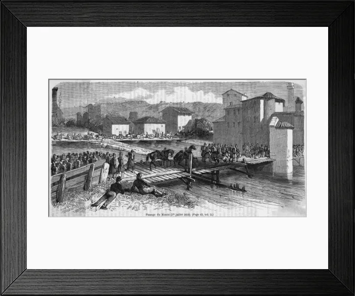 Framed Print : Crossing the Mincio Framed Print : Crossing the Mincio