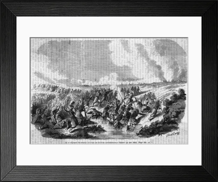 Framed Print : Zouaves at Palestro Framed Print : Zouaves at Palestro