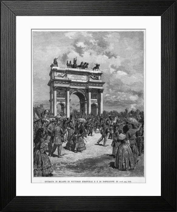 Framed Print : Vittorio Eman. at Milano Framed Print : Vittorio Eman. at Milano