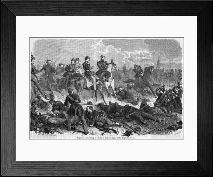 Framed Print : Battle of Magenta - 1 Framed Print : Battle of Magenta - 1