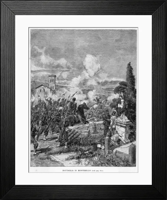 Framed Print : Battle of Montebello Framed Print : Battle of Montebello