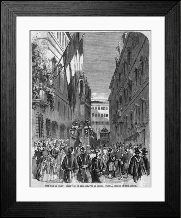 Framed Print : Zouaves at Genova Framed Print : Zouaves at Genova