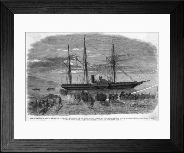 Framed Print : Embarking for Italy Framed Print : Embarking for Italy
