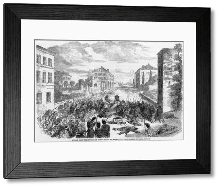 Framed Print : Battle of Magenta 2 Framed Print : Battle of Magenta 2