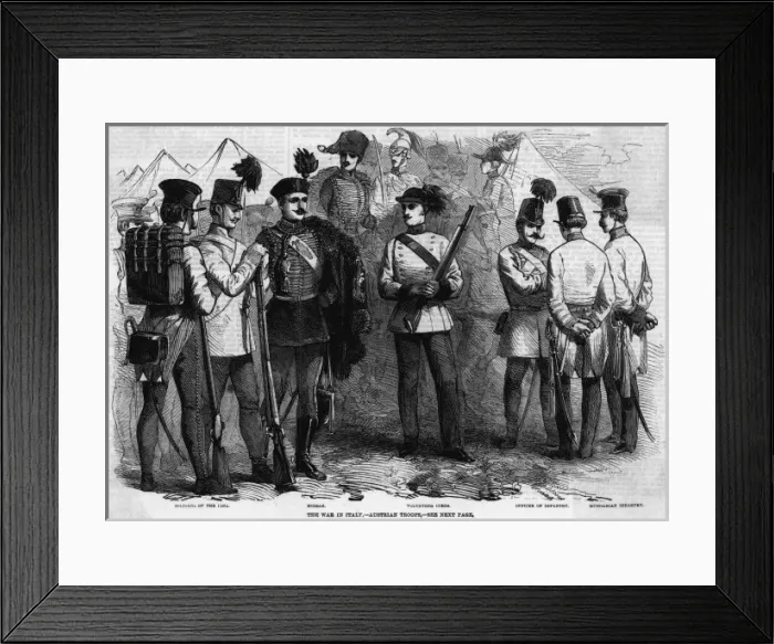 Framed Print : Austrian Troops Framed Print : Austrian Troops