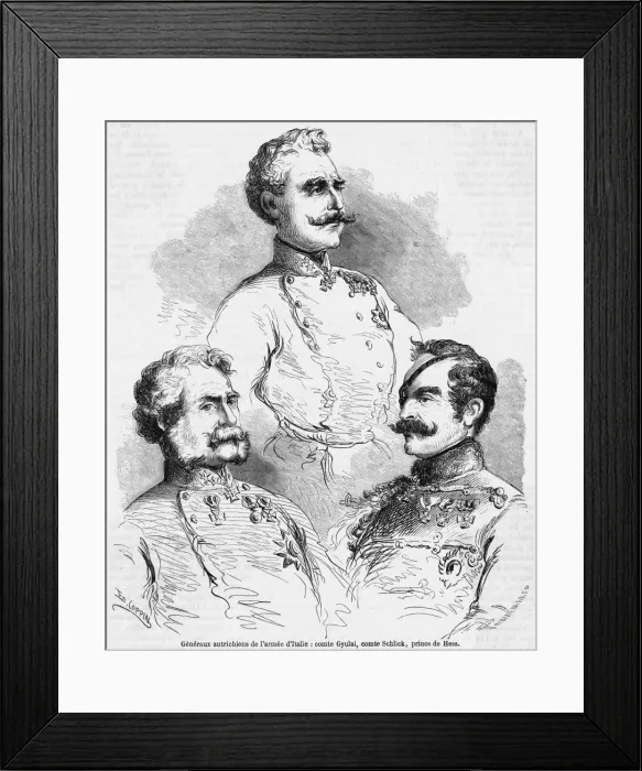 Framed Print : Austrian Generals Framed Print : Austrian Generals