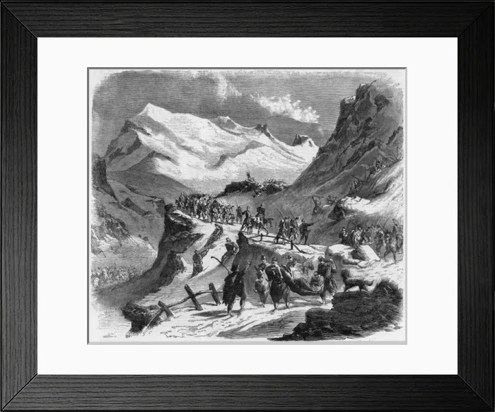 Framed Print : French Enter Italy Framed Print : French Enter Italy