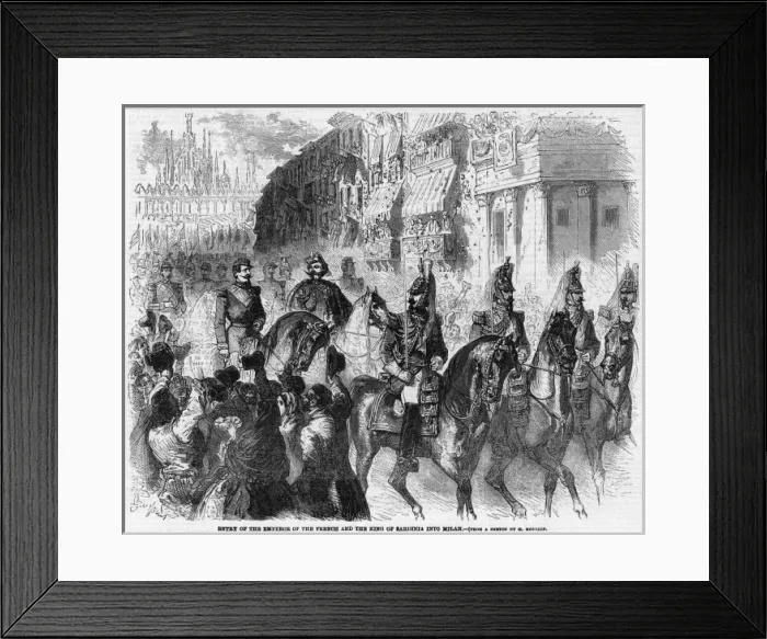 Framed Print : Napoleon III in Milano Framed Print : Napoleon III in Milano