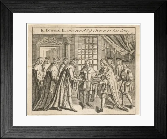 Framed Print : Abdication of Edward II Framed Print : Abdication of Edward II