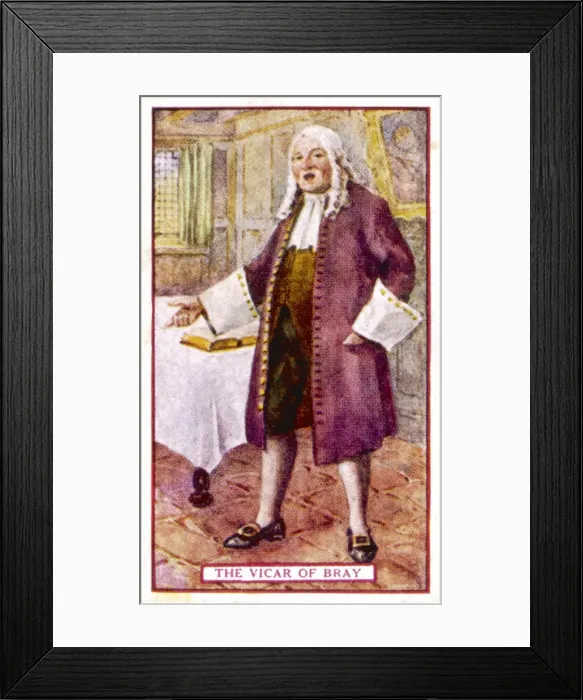 Framed Print : Vicar of Bray 1734 Framed Print : Vicar of Bray 1734