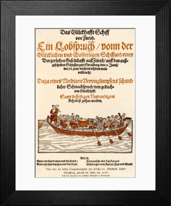 Framed Print : Ship of Fools C1550 Framed Print : Ship of Fools C1550