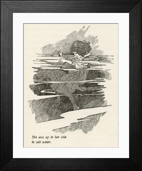 Framed Print : Alice in Pool of Tears Framed Print : Alice in Pool of Tears