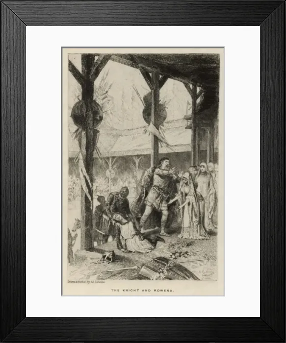 Framed Print : Ivanhoe / Knight / Rowena Framed Print : Ivanhoe / Knight / Rowena