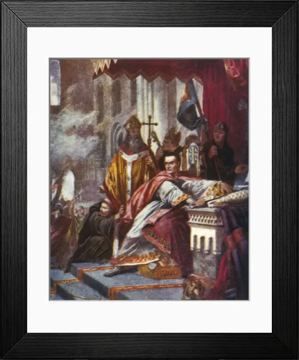 Framed Print : King William I Crowned Framed Print : King William I Crowned