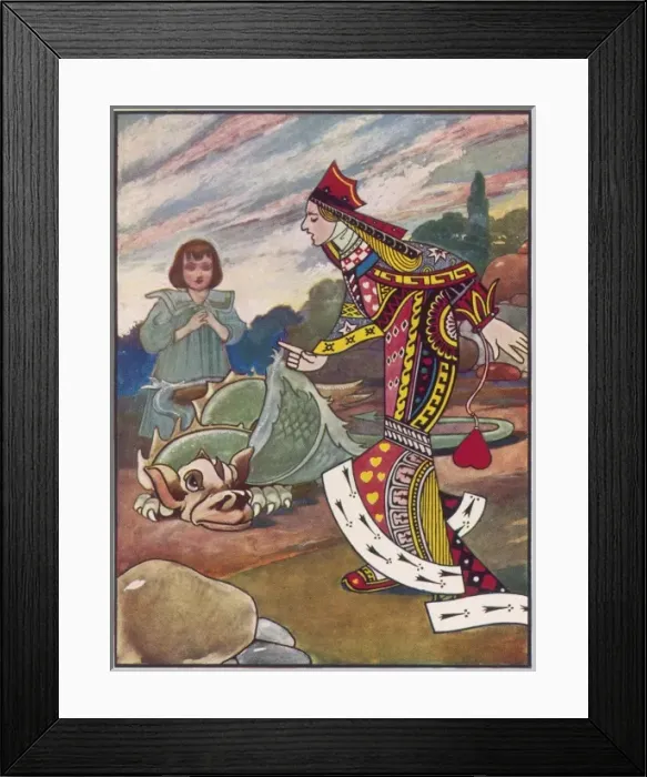 Framed Print : Queen and Gryphon (Cr) Framed Print : Queen and Gryphon (Cr)