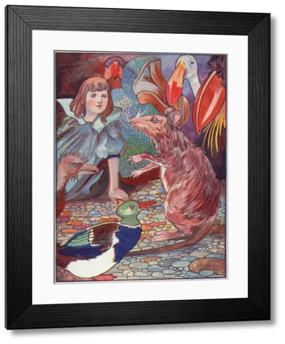 Framed Print : Alice / Mouses Tale Framed Print : Alice / Mouses Tale