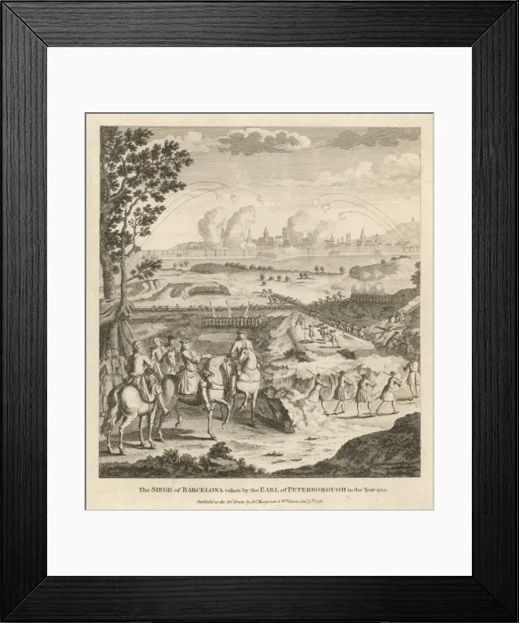Framed Print : Siege of Barcelona Framed Print : Siege of Barcelona
