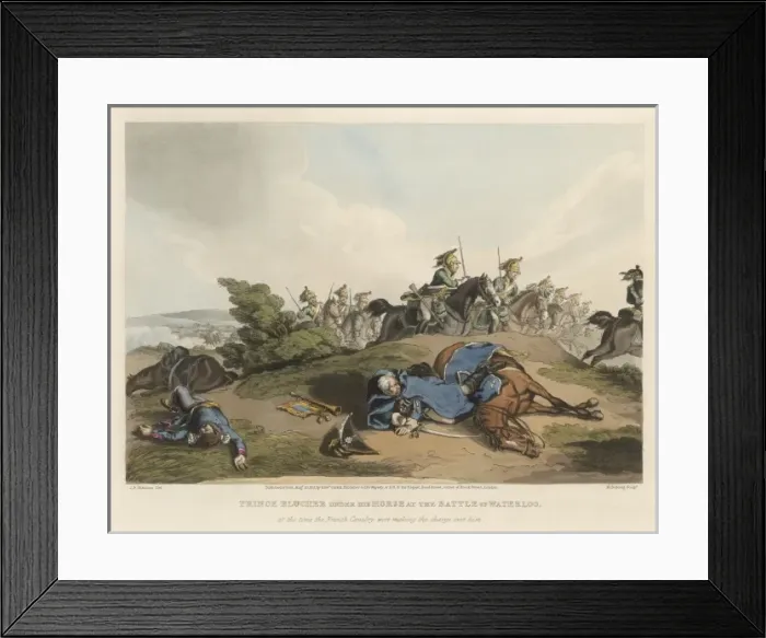 Framed Print : Blucher Unhorsed Framed Print : Blucher Unhorsed