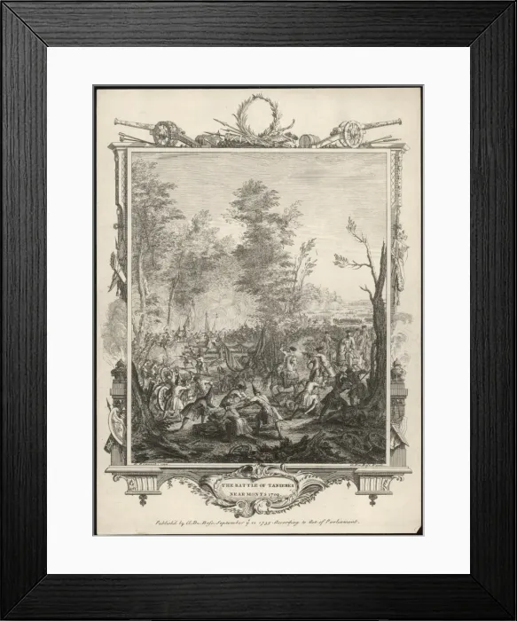 Framed Print : Battle of Tanieres Framed Print : Battle of Tanieres