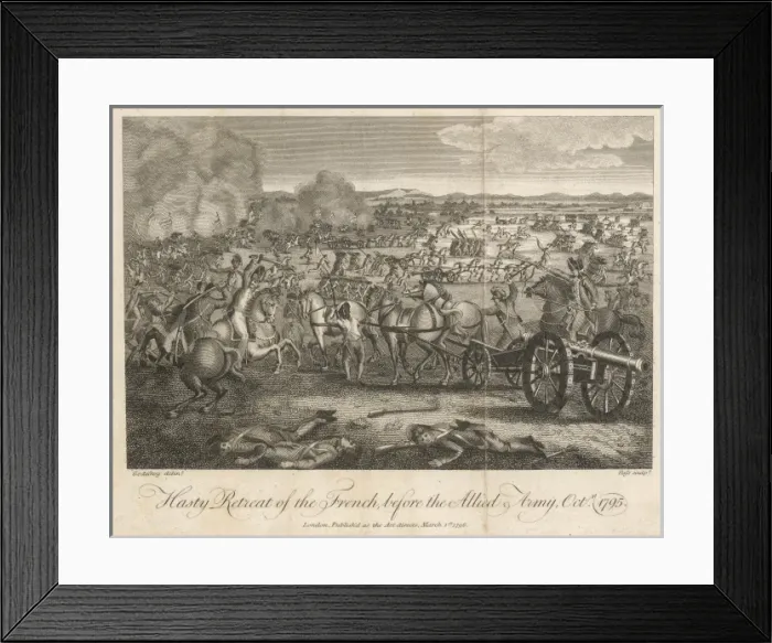 Framed Print : French Retreat 1795 Framed Print : French Retreat 1795