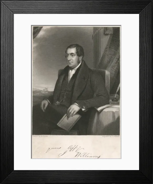 Framed Print : John Williams Missionary Framed Print : John Williams Missionary