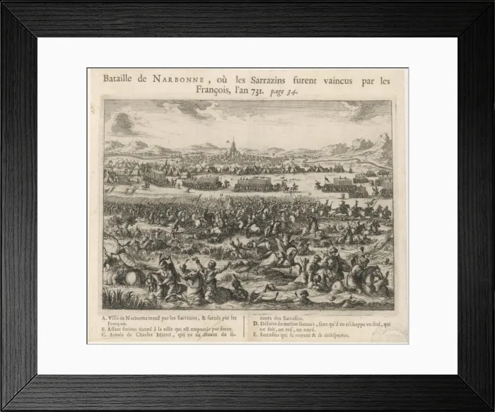 Framed Print : Battle of Narbonne Framed Print : Battle of Narbonne