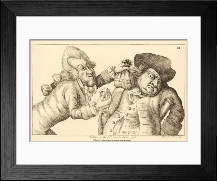 Framed Print : Bare-Faced Bribery 1773 Framed Print : Bare-Faced Bribery 1773