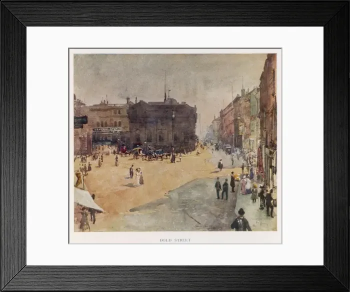 Framed Print : Social / Liverpool / Bold St Framed Print : Social / Liverpool / Bold St